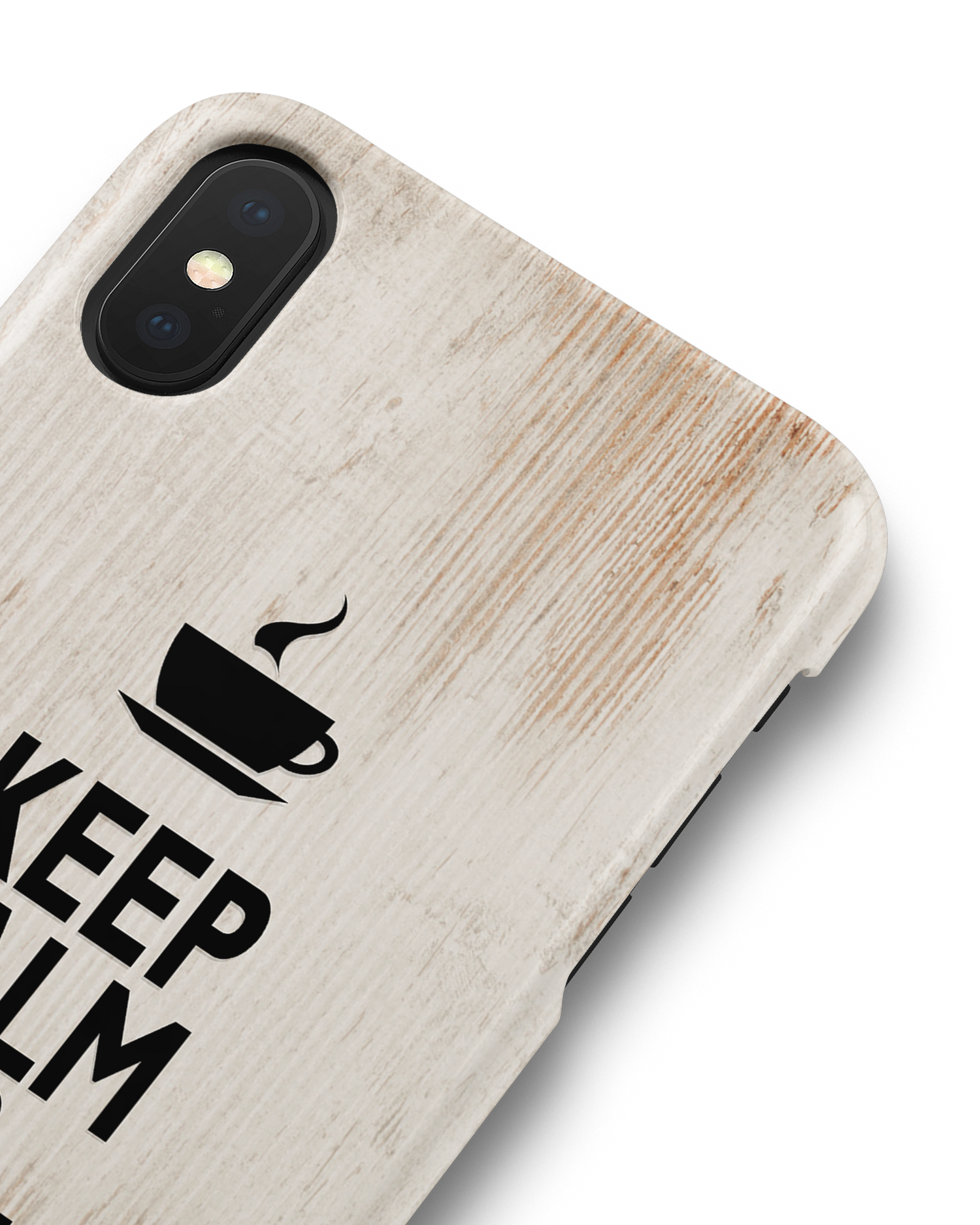 Drink Coffee Hardcase Handyhülle Apple iPhone X, Apple iPhone XS: Detailansicht