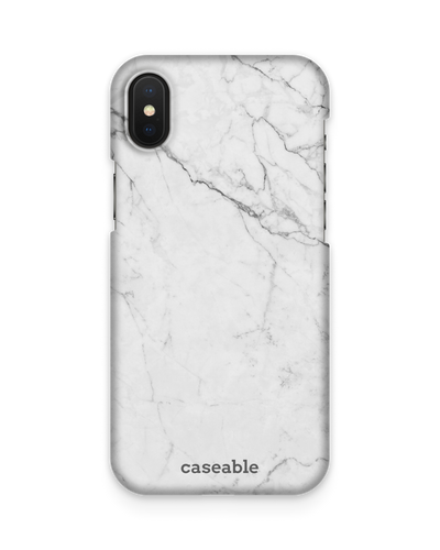 White Marble Hardcase Handyhülle Apple iPhone X, Apple iPhone XS