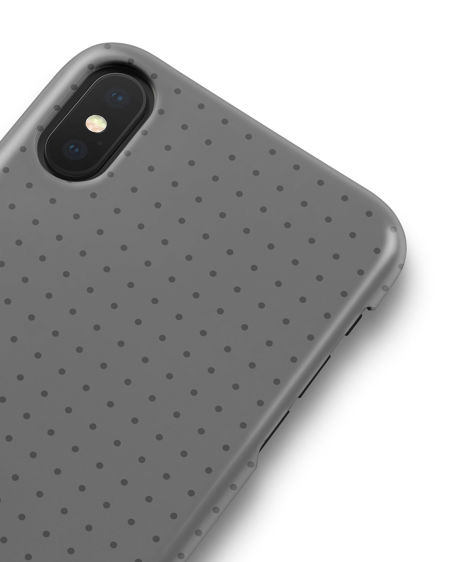 Dot Grid Grey Hardcase Handyhülle Apple iPhone X, Apple iPhone XS: Detailansicht