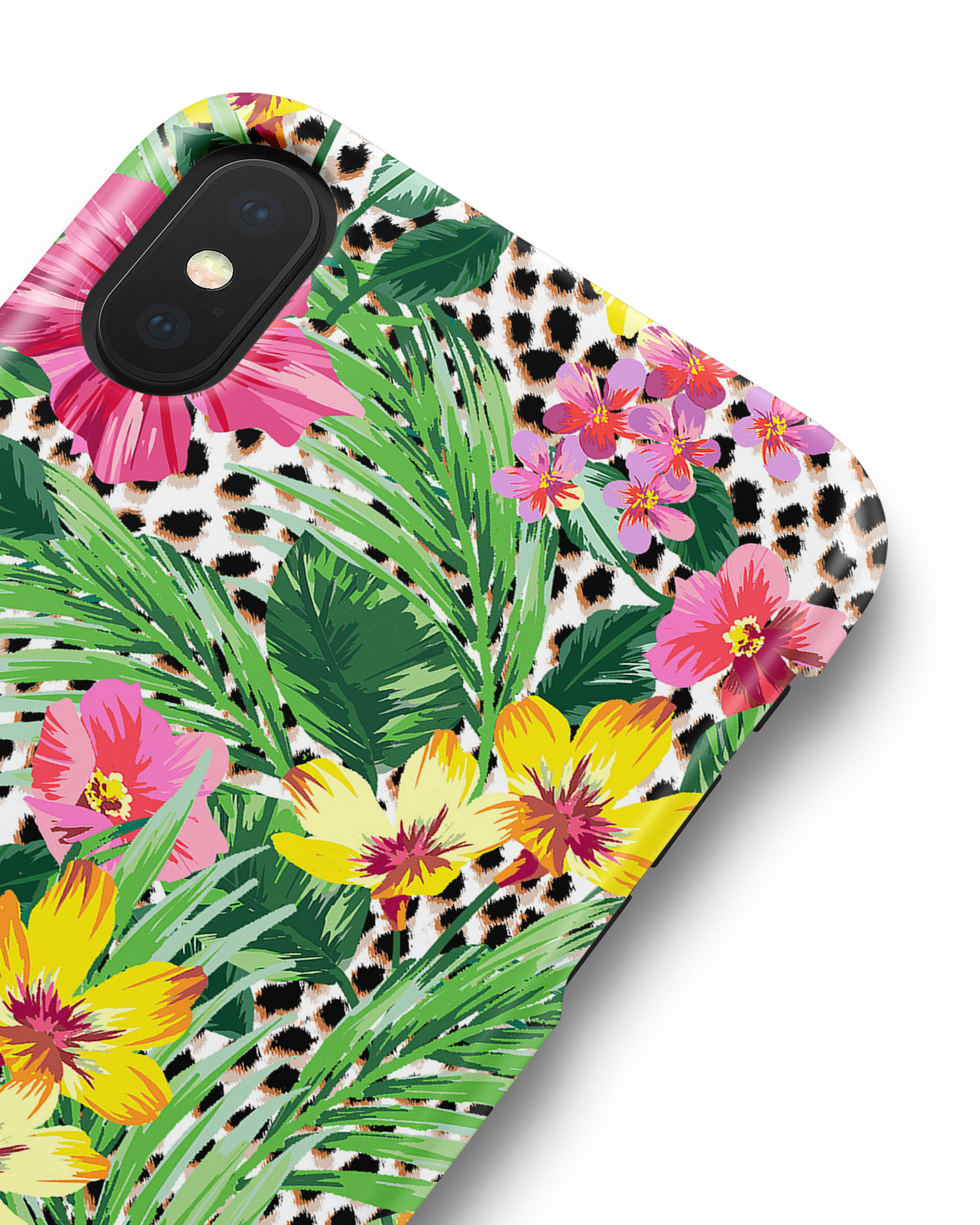 Tropical Cheetah Hardcase Handyhülle Apple iPhone X, Apple iPhone XS: Detailansicht
