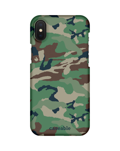Green and Brown Camo Hardcase Handyhülle Apple iPhone X, Apple iPhone XS