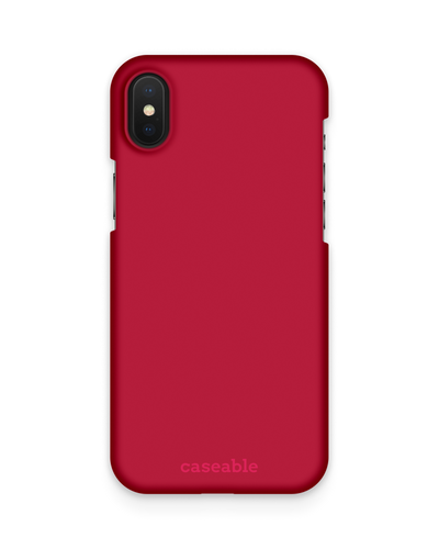 RED Hardcase Handyhülle Apple iPhone X, Apple iPhone XS