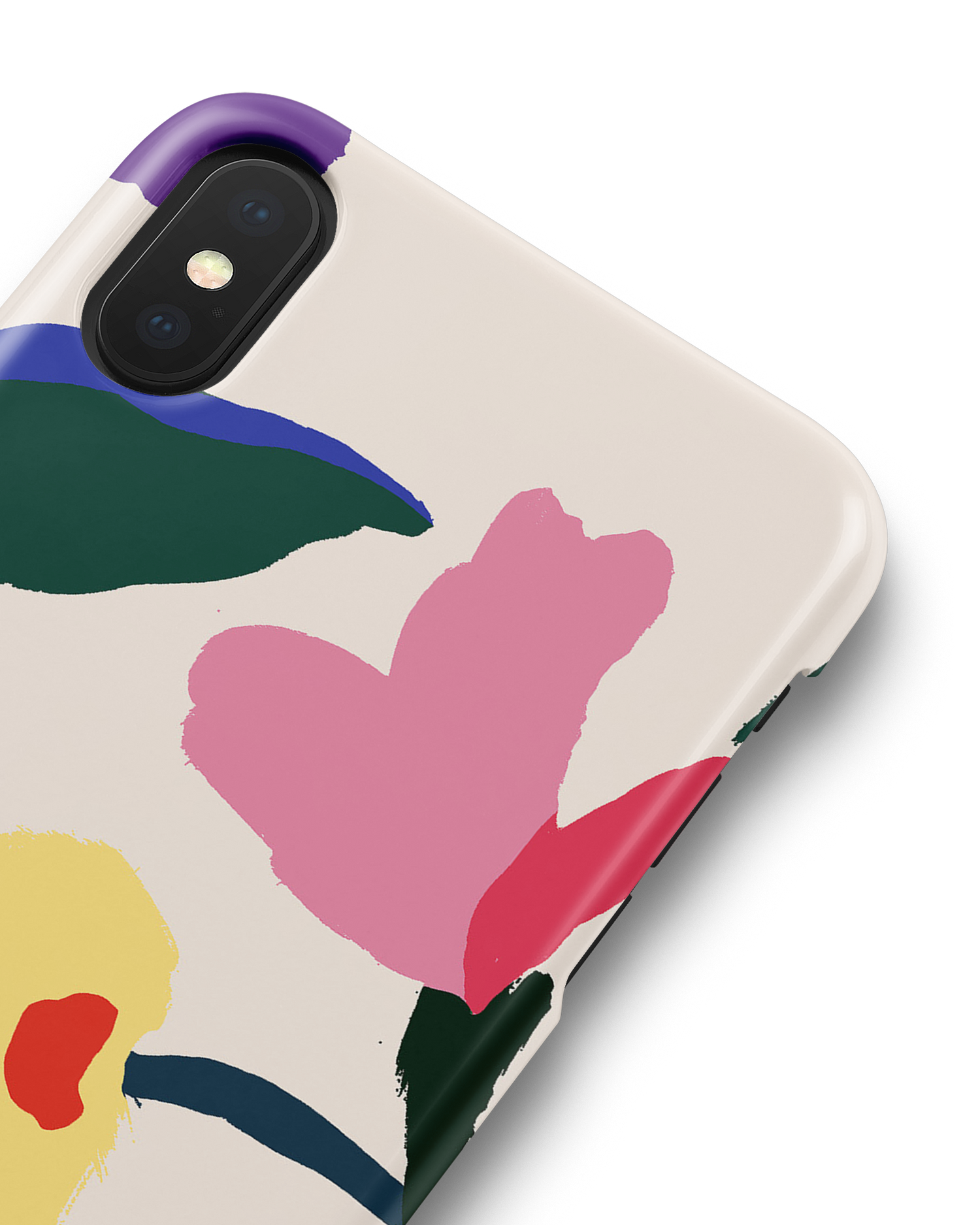 Handpainted Blooms Hardcase Handyhülle Apple iPhone X, Apple iPhone XS: Detailansicht