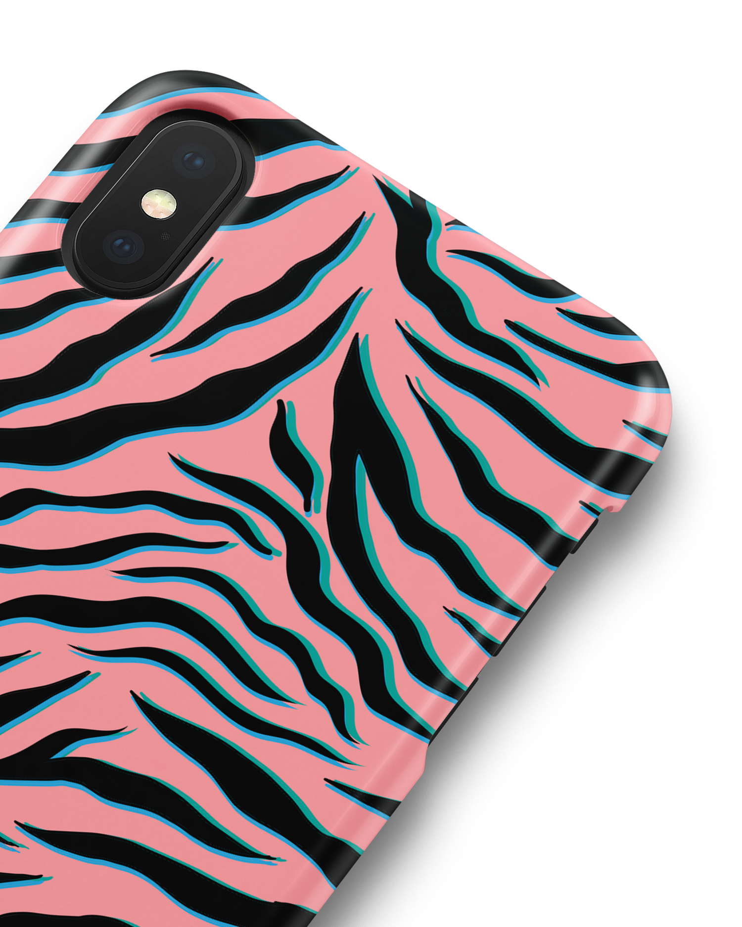 Pink Zebra Hardcase Handyhülle Apple iPhone X, Apple iPhone XS: Detailansicht
