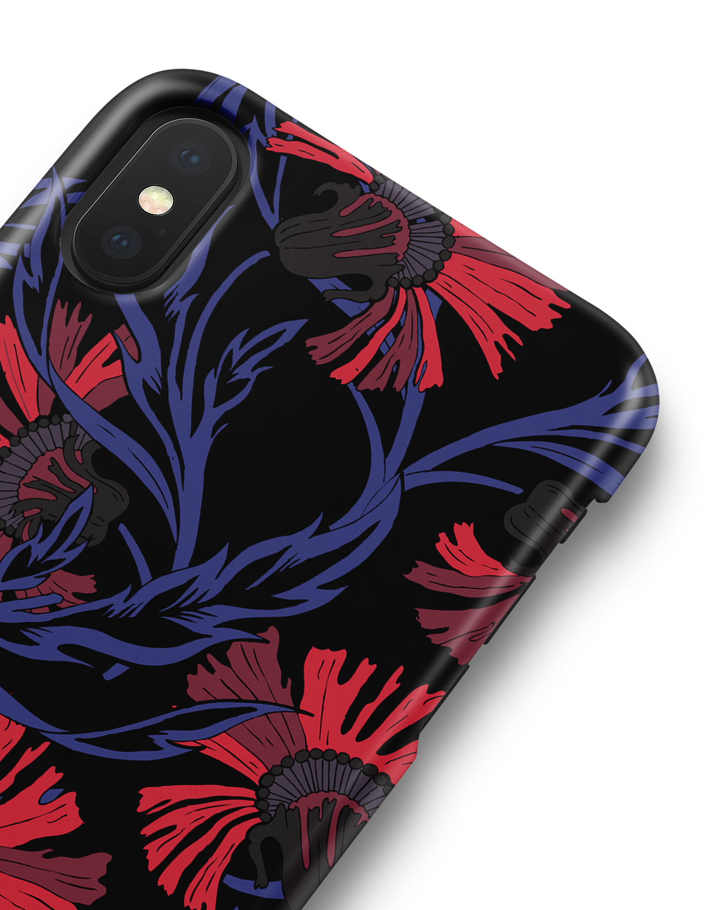 Midnight Floral Hardcase Handyhülle Apple iPhone X, Apple iPhone XS: Detailansicht