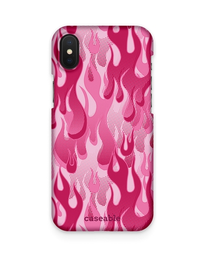 Pink Flames Hardcase Handyhülle Apple iPhone X, Apple iPhone XS