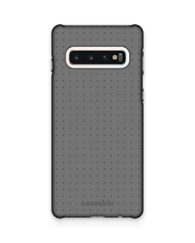 Dot Grid Grey Hardcase Handyhülle Samsung Galaxy S10