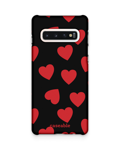 Repeating Hearts Hardcase Handyhülle Samsung Galaxy S10