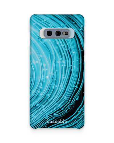 Turquoise Ripples Hardcase Handyhülle Samsung Galaxy S10e