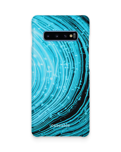 Turquoise Ripples Hardcase Handyhülle Samsung Galaxy S10 Plus