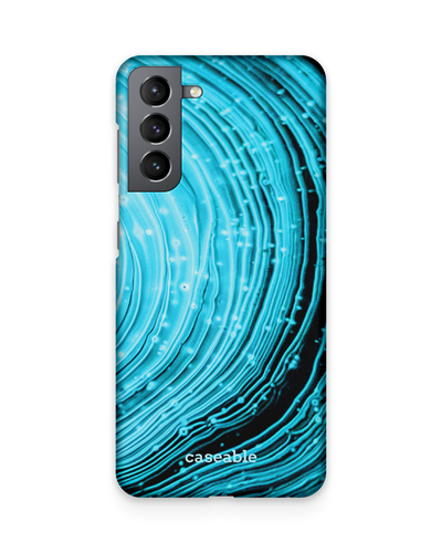 Turquoise Ripples Hardcase Handyhülle Samsung Galaxy S21