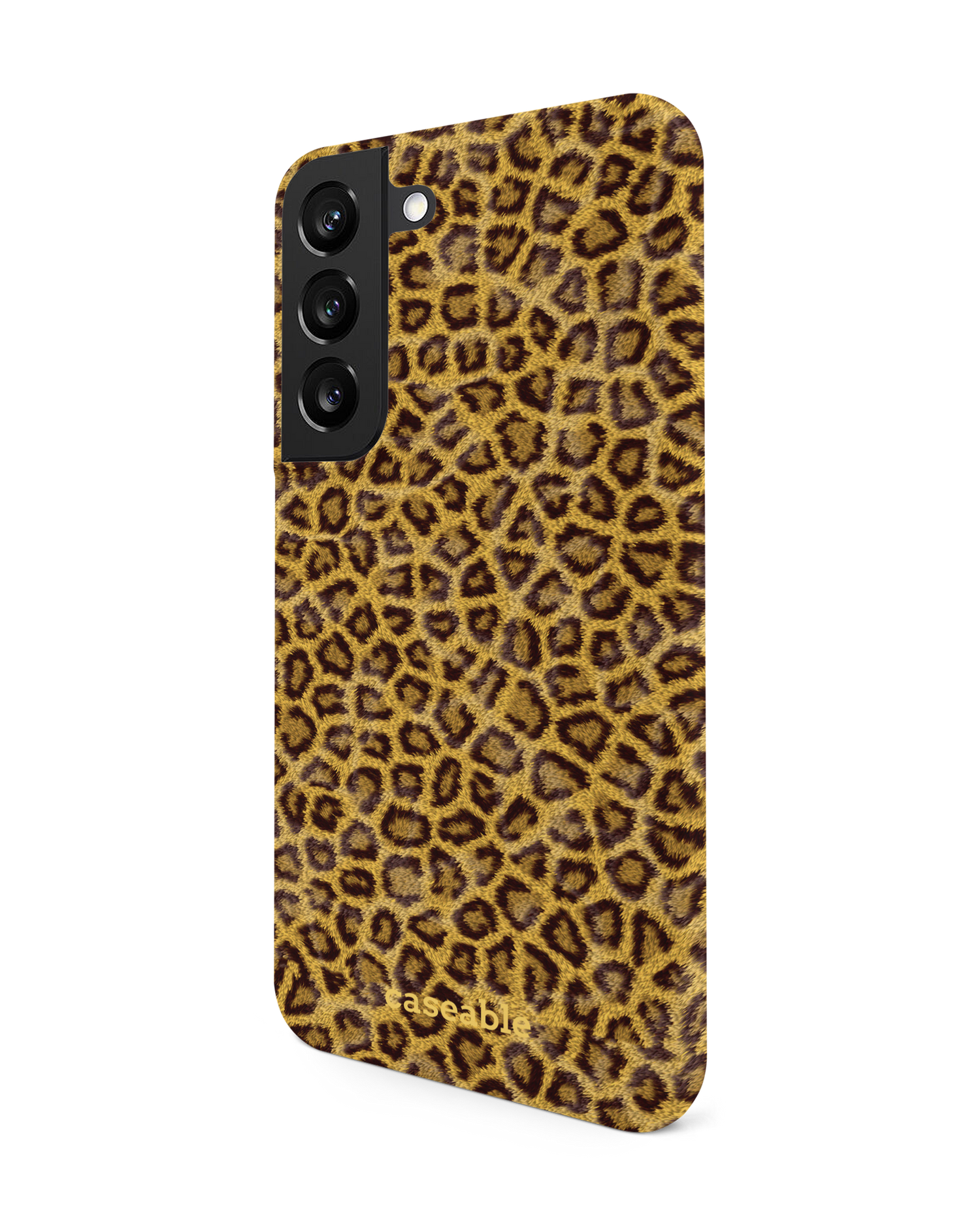 Leopard Skin Hardcase Handyhülle Samsung Galaxy S22 5G: Seitenansicht rechts
