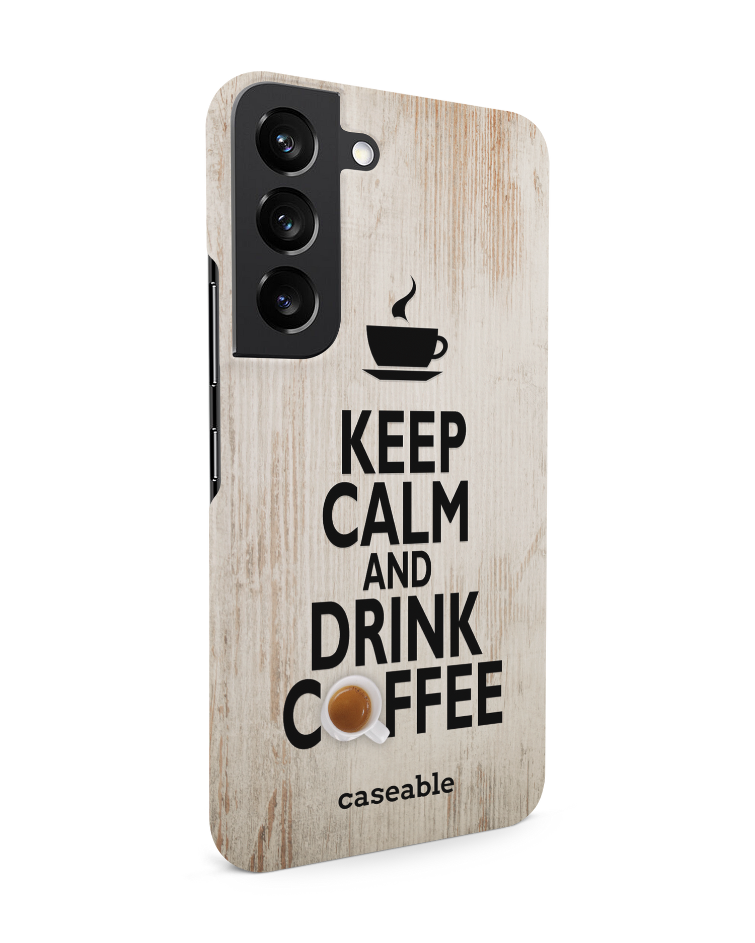 Drink Coffee Hardcase Handyhülle Samsung Galaxy S22 5G: Seitenansicht links