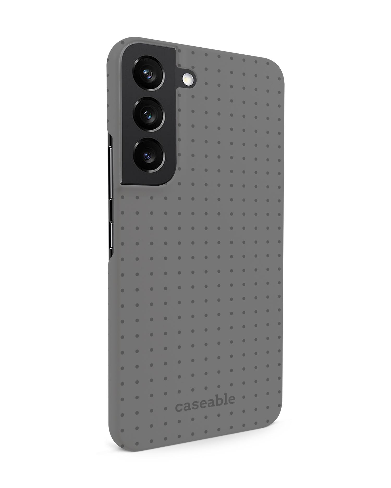Dot Grid Grey Hardcase Handyhülle Samsung Galaxy S22 5G: Seitenansicht links