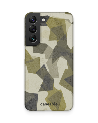 Geometric Camo Green Hardcase Handyhülle Samsung Galaxy S22 5G