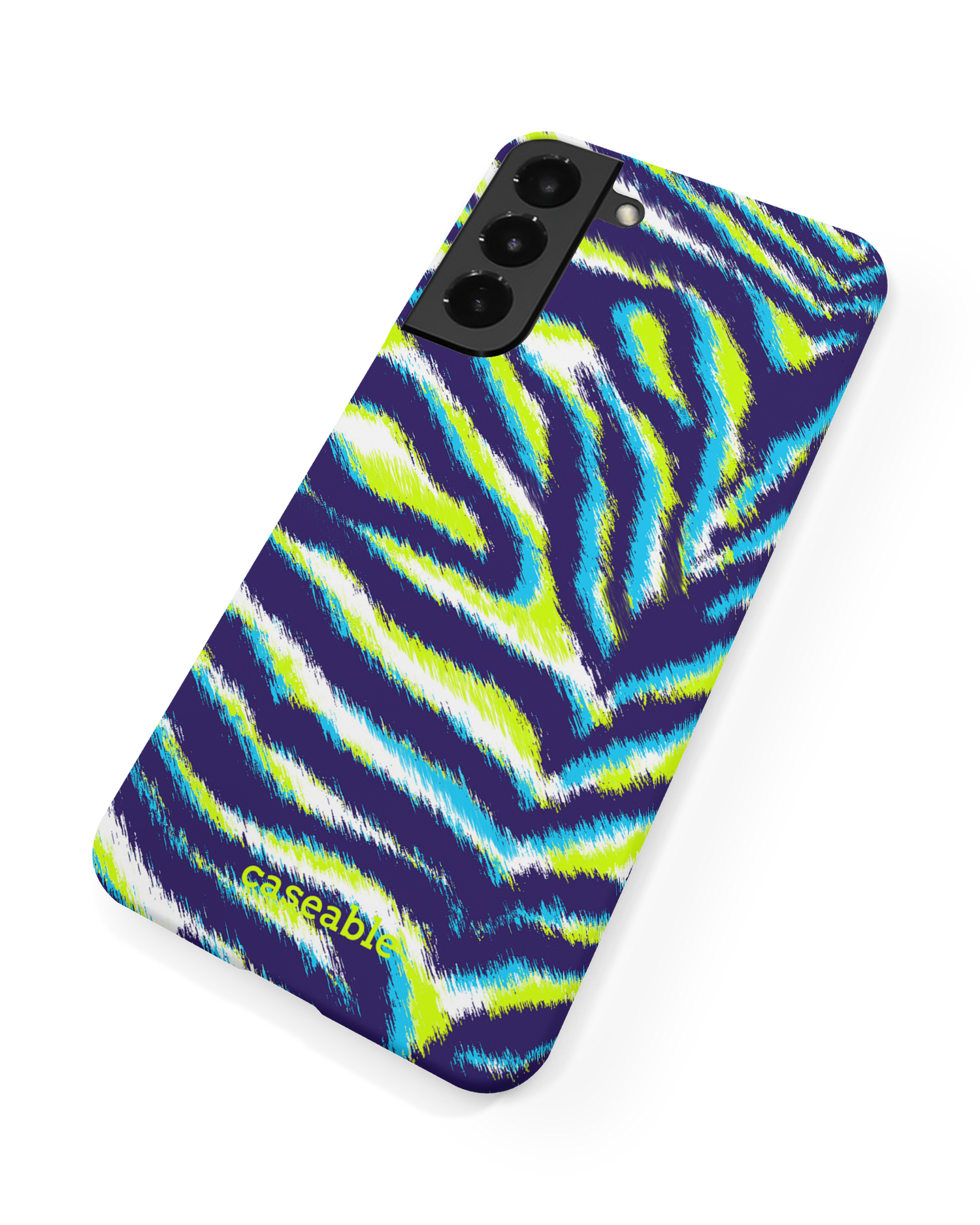 Neon Zebra Hardcase Handyhülle Samsung Galaxy S22 5G: Rückseite