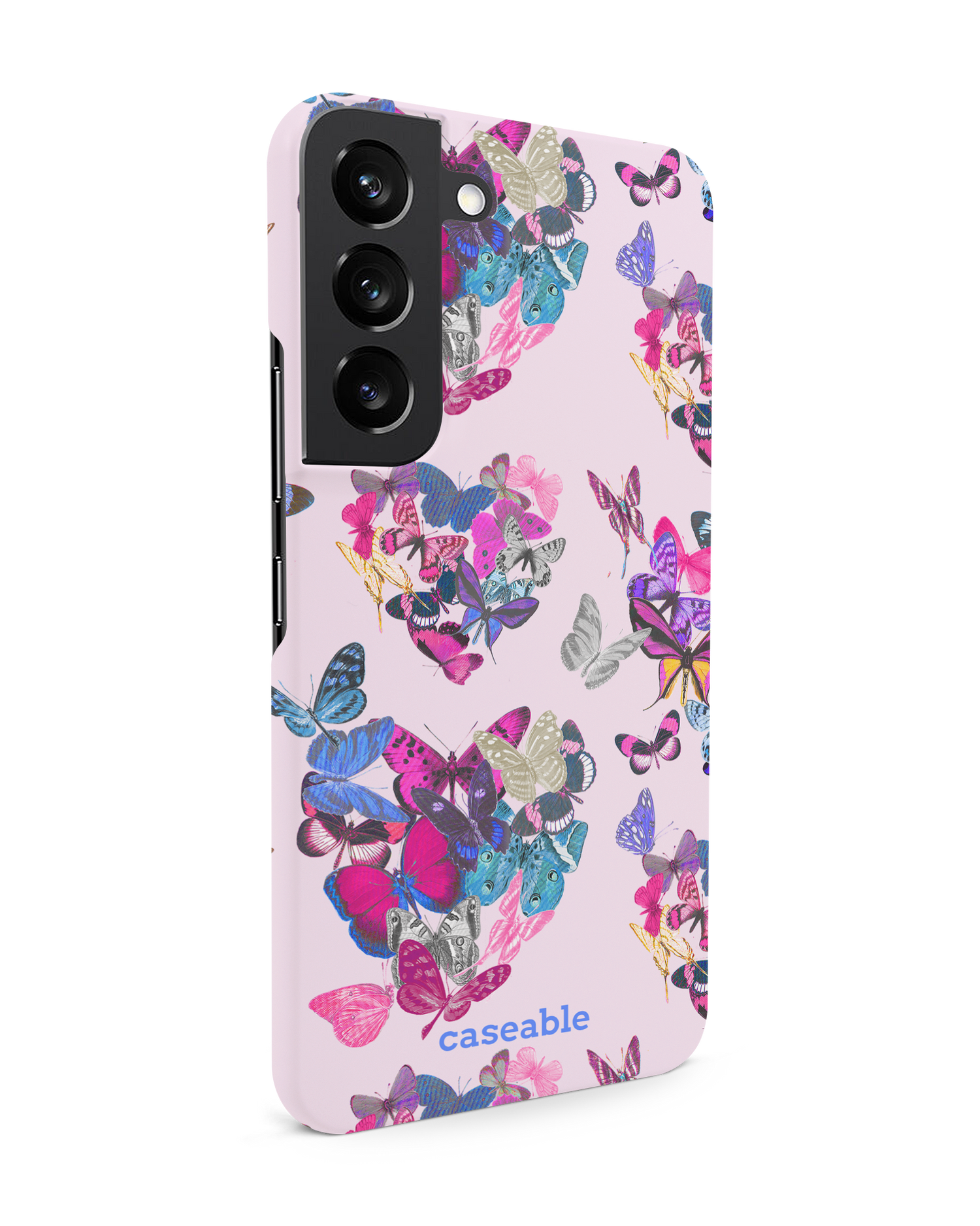 Butterfly Love Hardcase Handyhülle Samsung Galaxy S22 5G: Seitenansicht links
