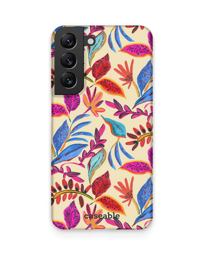 Painterly Spring Leaves Hardcase Handyhülle Samsung Galaxy S22 5G