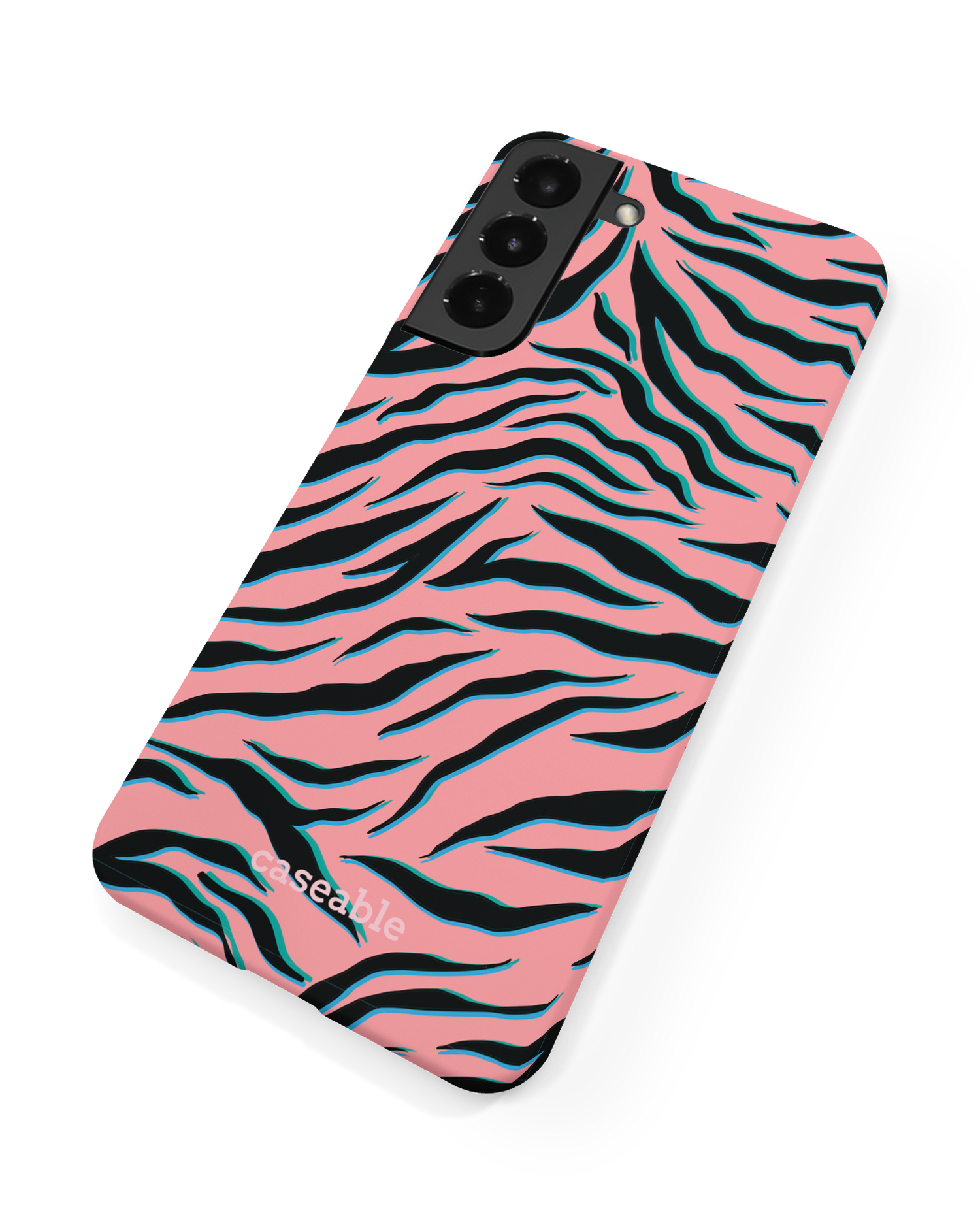 Pink Zebra Hardcase Handyhülle Samsung Galaxy S22 5G: Rückseite