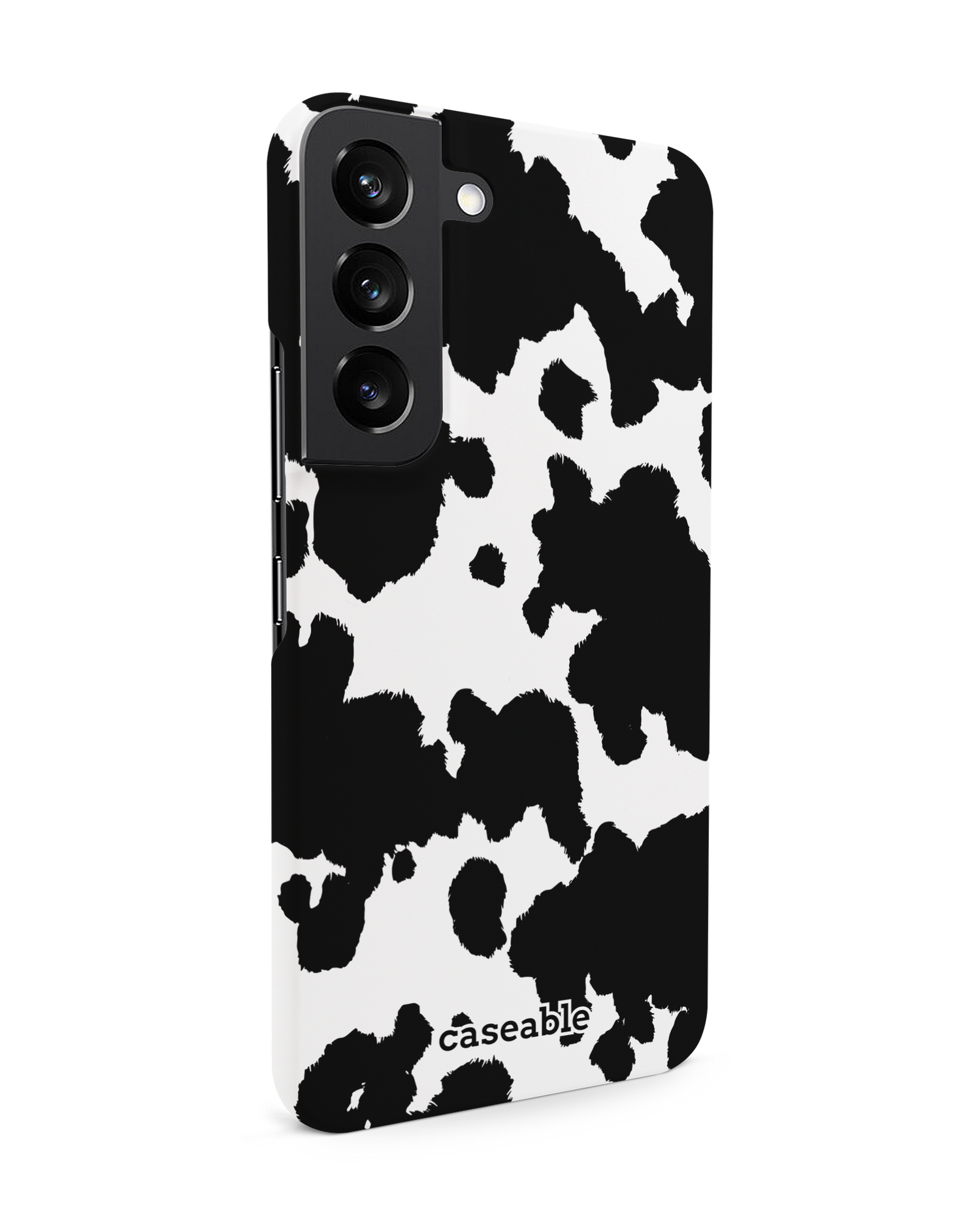 Cow Print Hardcase Handyhülle Samsung Galaxy S22 5G: Seitenansicht links