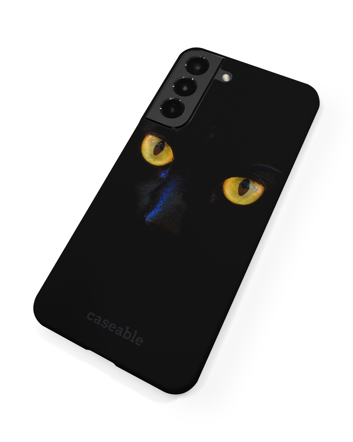 Black Cat Hardcase Handyhülle Samsung Galaxy S22 5G: Rückseite