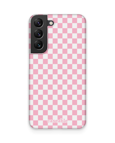 Pink Checkerboard Hardcase Handyhülle Samsung Galaxy S22 5G