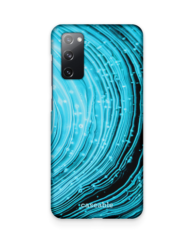 Turquoise Ripples Hardcase Handyhülle Samsung Galaxy S20 FE (Fan Edition)