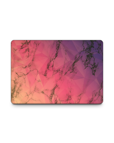 Marbled Triangles Laptop Aufkleber für 15 Zoll Apple MacBooks: Frontansicht