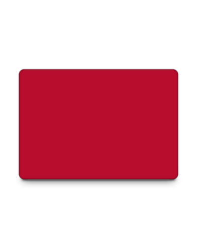 RED Laptop Aufkleber für 15 Zoll Apple MacBooks: Frontansicht