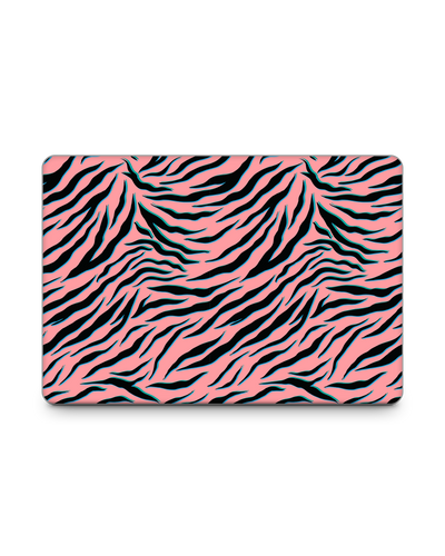 Pink Zebra Laptop Aufkleber für 15 Zoll Apple MacBooks: Frontansicht