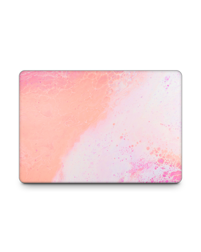Peaches & Cream Marble Laptop Aufkleber für 15 Zoll Apple MacBooks: Frontansicht