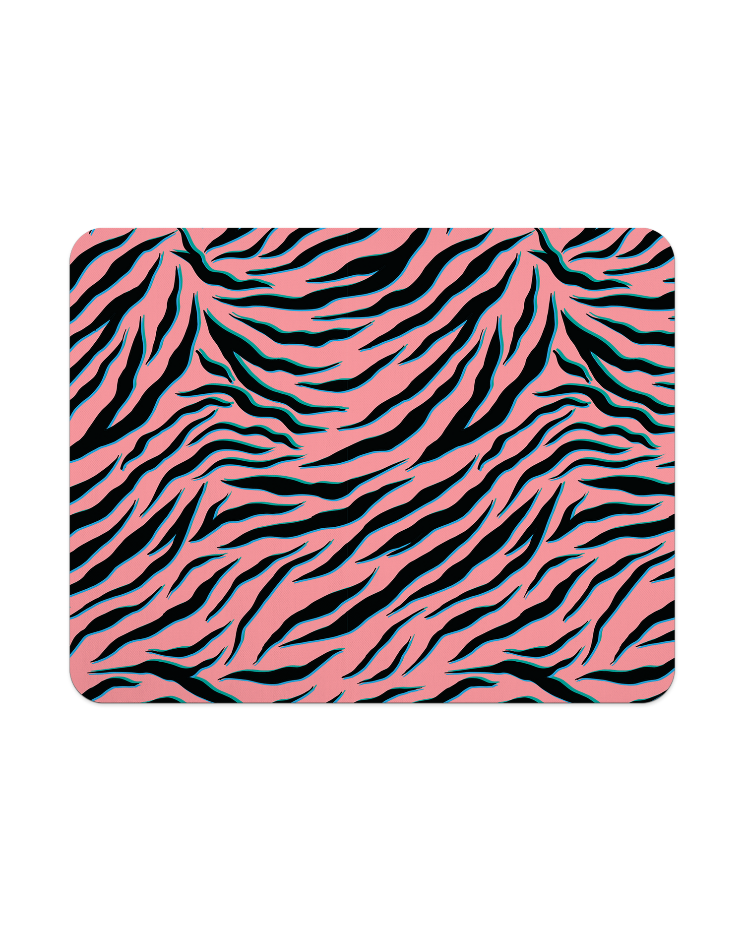 Pink Zebra Mauspad von oben