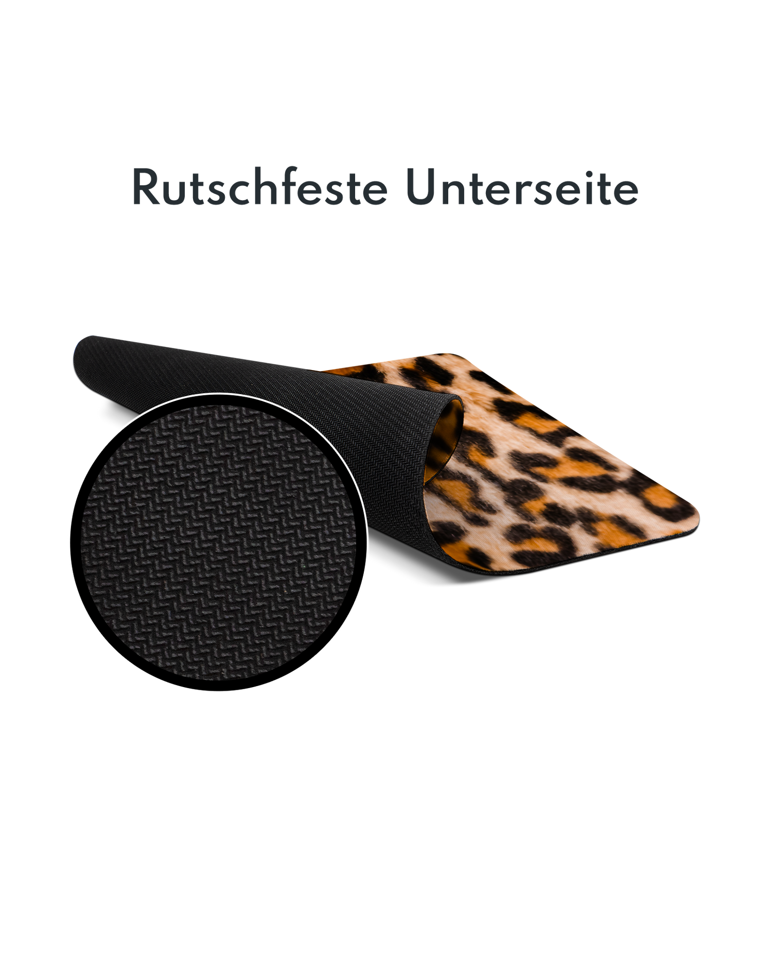 Leopard Pattern Mauspad mit rutschfester Unterseite