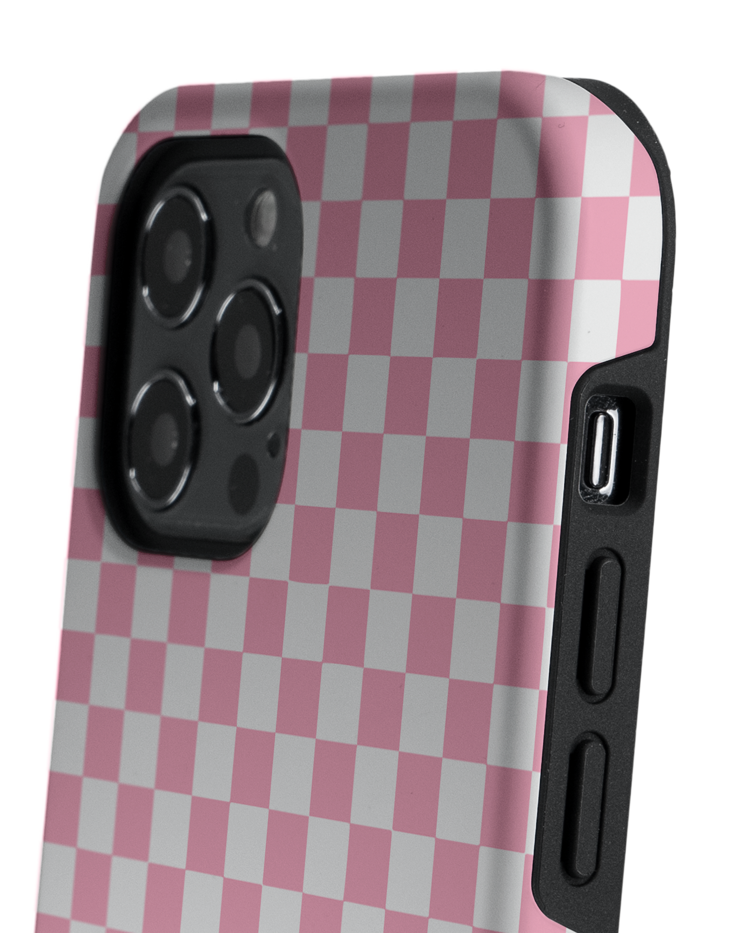 Pink Checkerboard Premium Handyhülle Apple iPhone 12, Apple iPhone 12 Pro