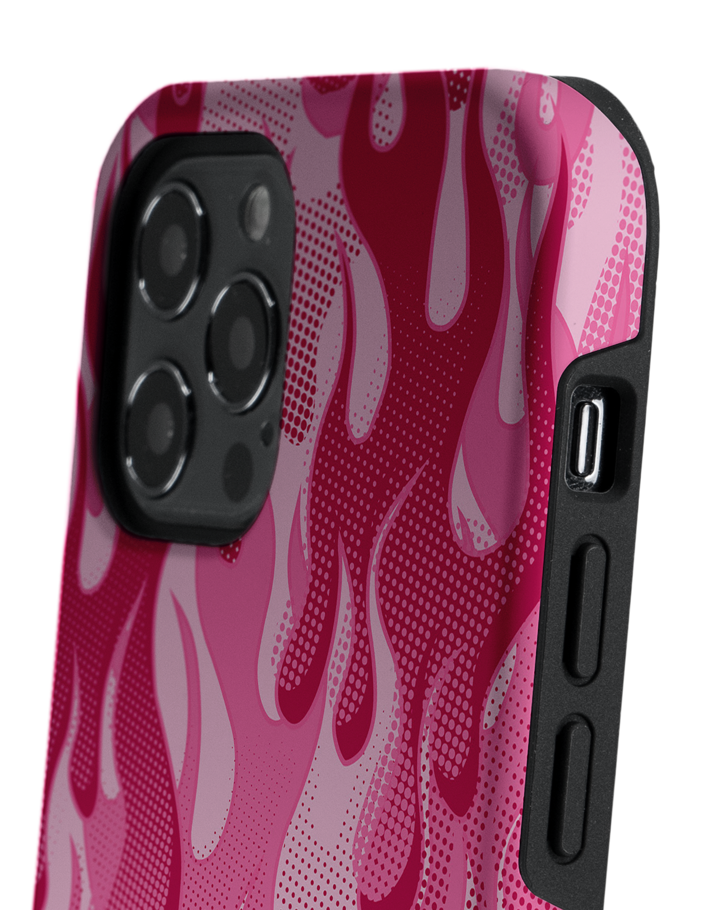 Pink Flames Premium Handyhülle Apple iPhone 12, Apple iPhone 12 Pro