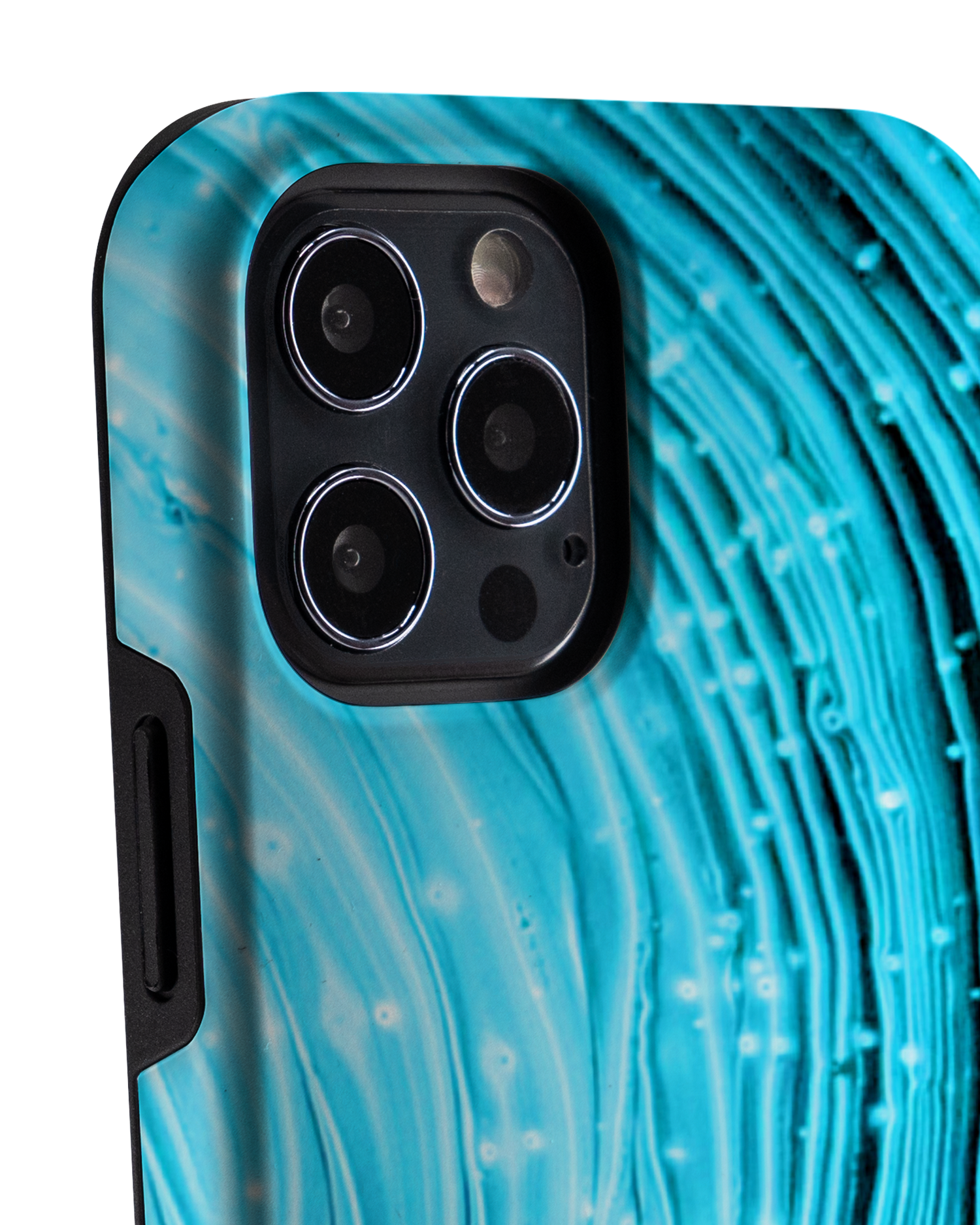 Turquoise Ripples Premium Handyhülle Apple iPhone 12, Apple iPhone 12 Pro
