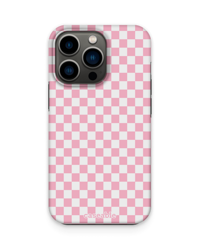 Pink Checkerboard Premium Handyhülle Apple iPhone 13 Pro