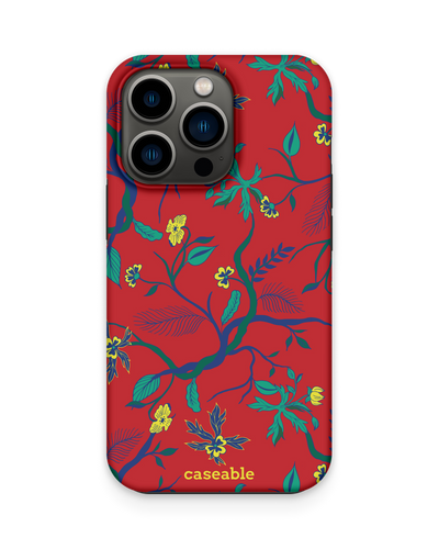 Ultra Red Floral Premium Handyhülle Apple iPhone 13 Pro