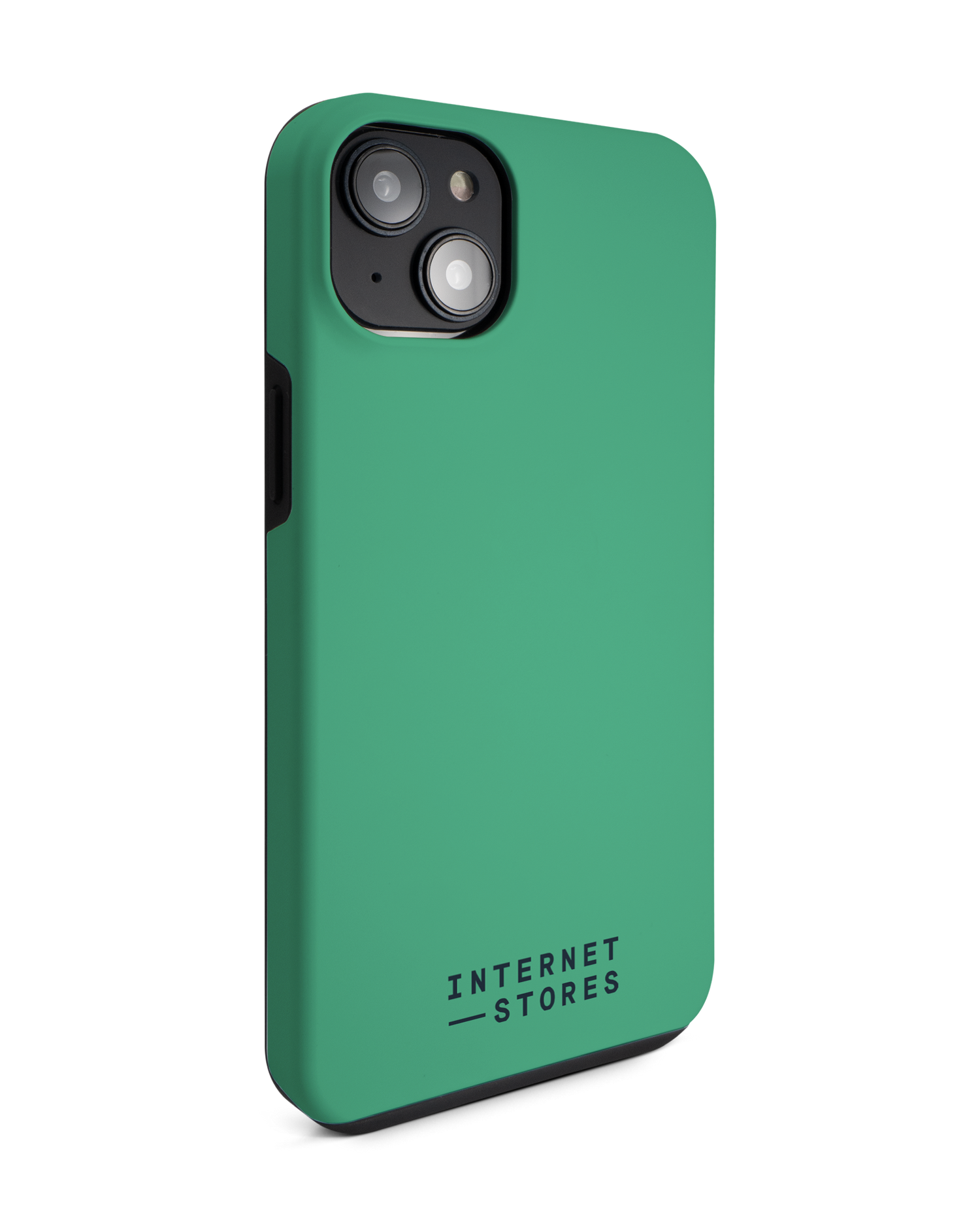 ISG Neon Green Premium Handyhülle für Apple iPhone 14 Plus: Seitenansicht links
