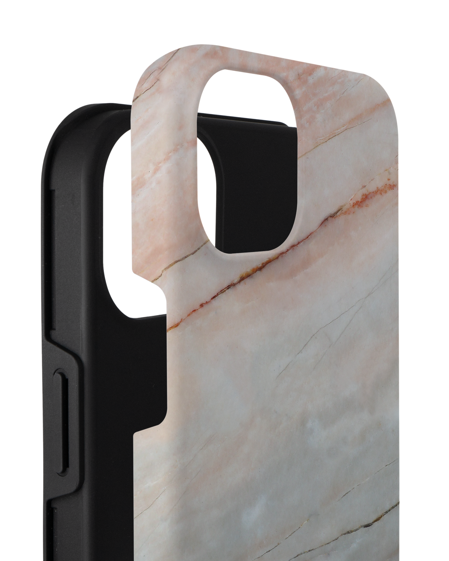 Mother of Pearl Marble Premium Handyhülle für Apple iPhone 14 Plus besteht aus 2 Teilen