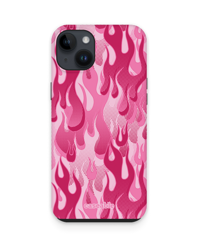 Pink Flames Premium Handyhülle für Apple iPhone 15 Plus