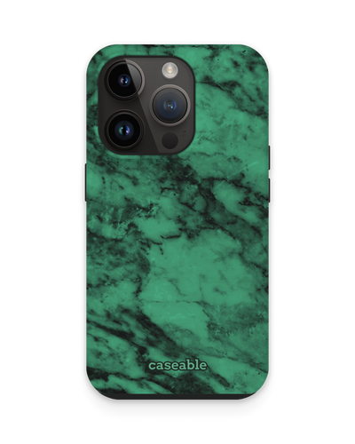 Green Marble Premium Handyhülle für Apple iPhone 14 Pro