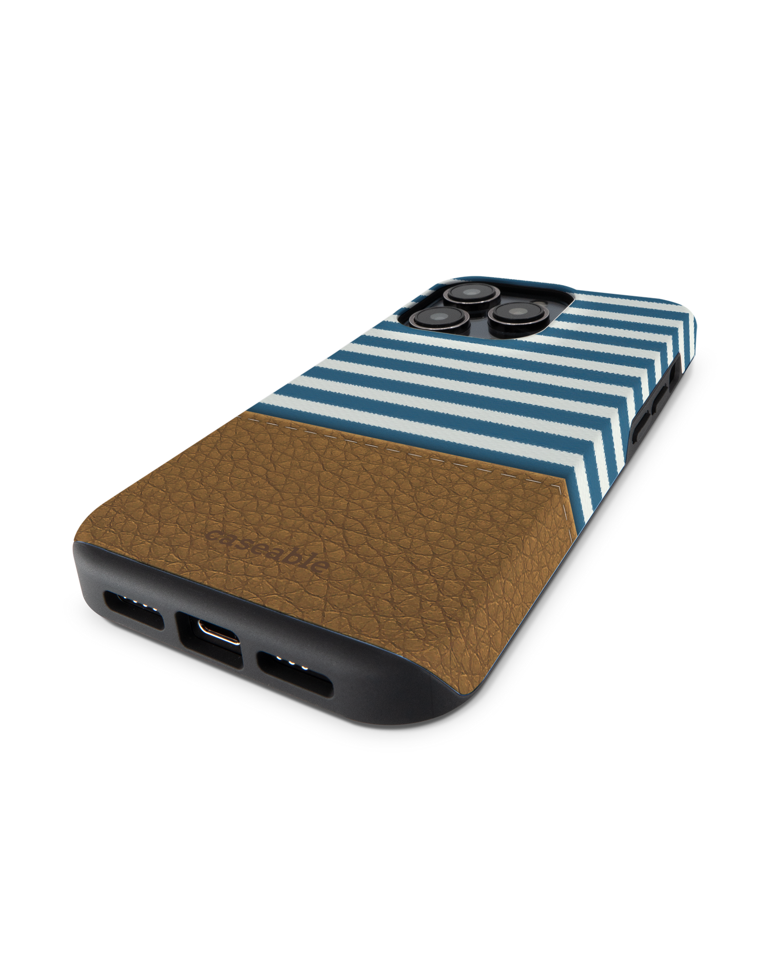 Nautical Premium Handyhülle für Apple iPhone 14 Pro: Smartphone liegend