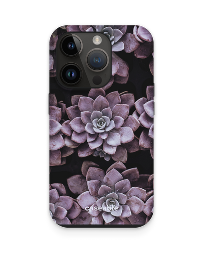 Purple Succulents Premium Handyhülle für Apple iPhone 15 Pro