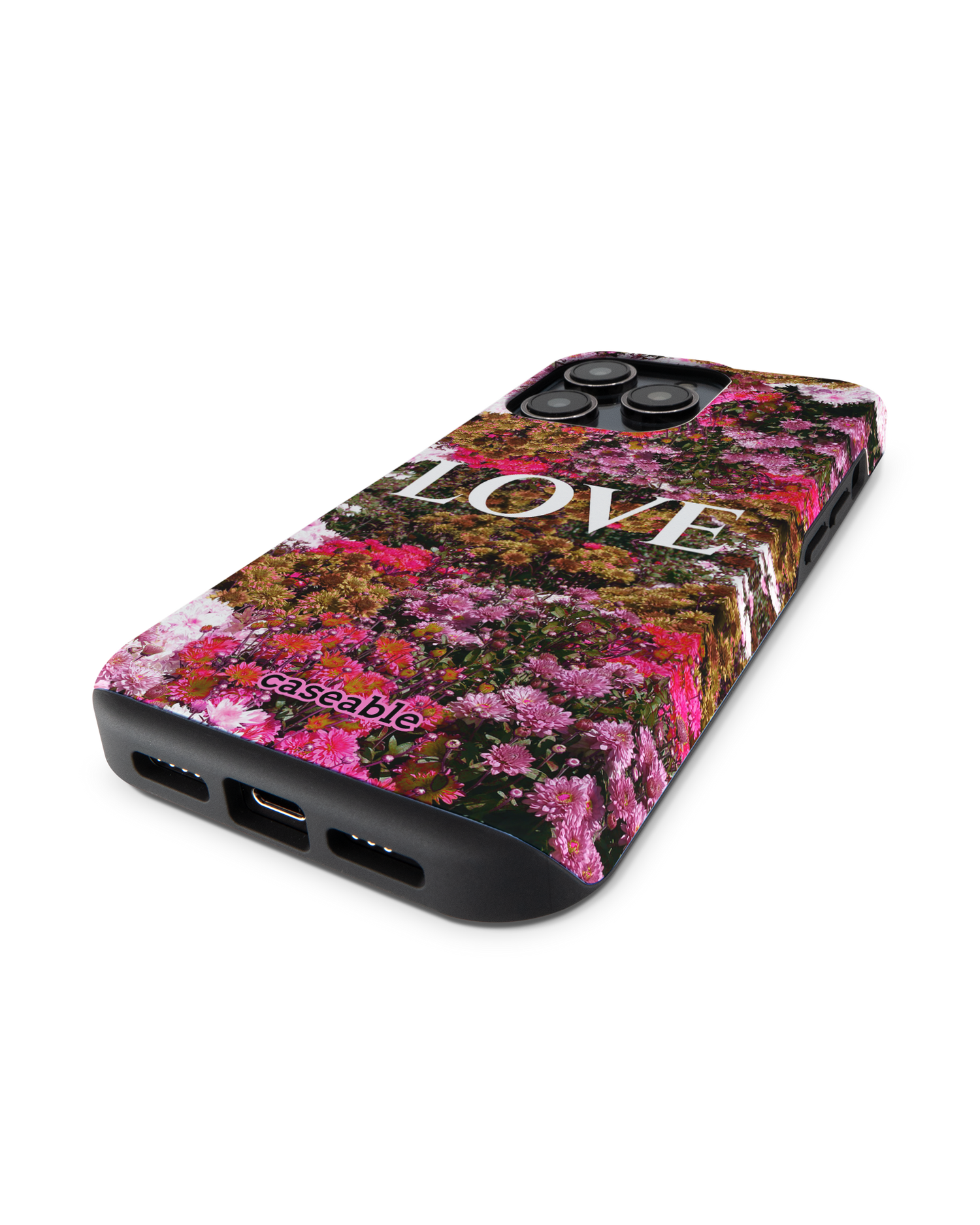 Luxe Love Premium Handyhülle für Apple iPhone 14 Pro: Smartphone liegend