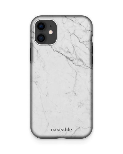 White Marble Premium Handyhülle Apple iPhone 11