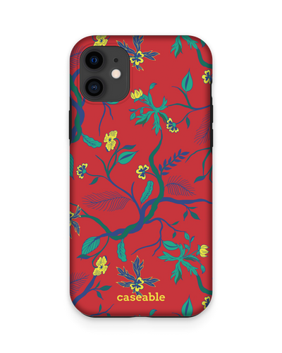 Ultra Red Floral Premium Handyhülle Apple iPhone 11