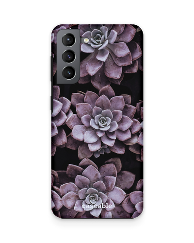Purple Succulents Premium Handyhülle Samsung Galaxy S21 Plus