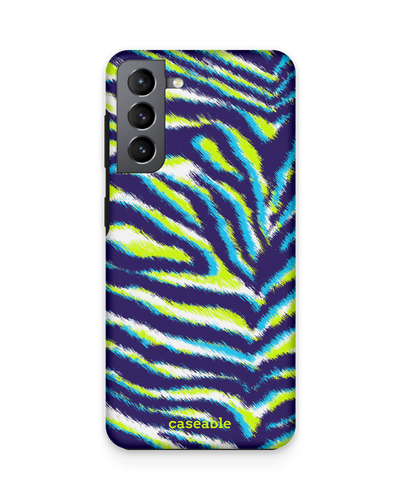 Neon Zebra Premium Handyhülle Samsung Galaxy S21 Plus