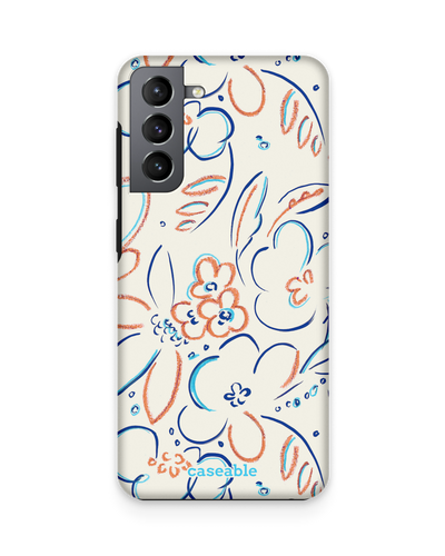 Bloom Doodles Premium Handyhülle Samsung Galaxy S21 Plus